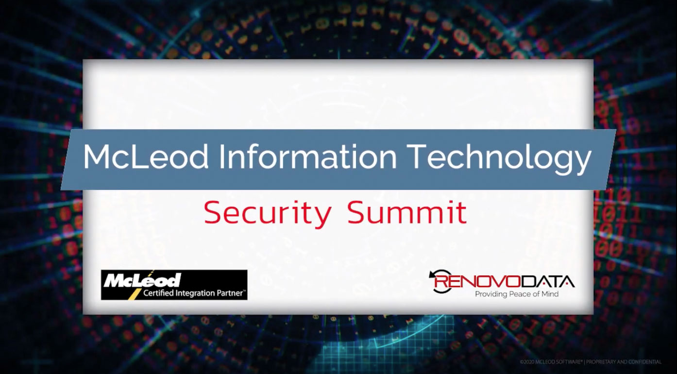 RenovoData Video: Different Phases of IT Recovery for Business Continuity - McLeod IT Security Summit