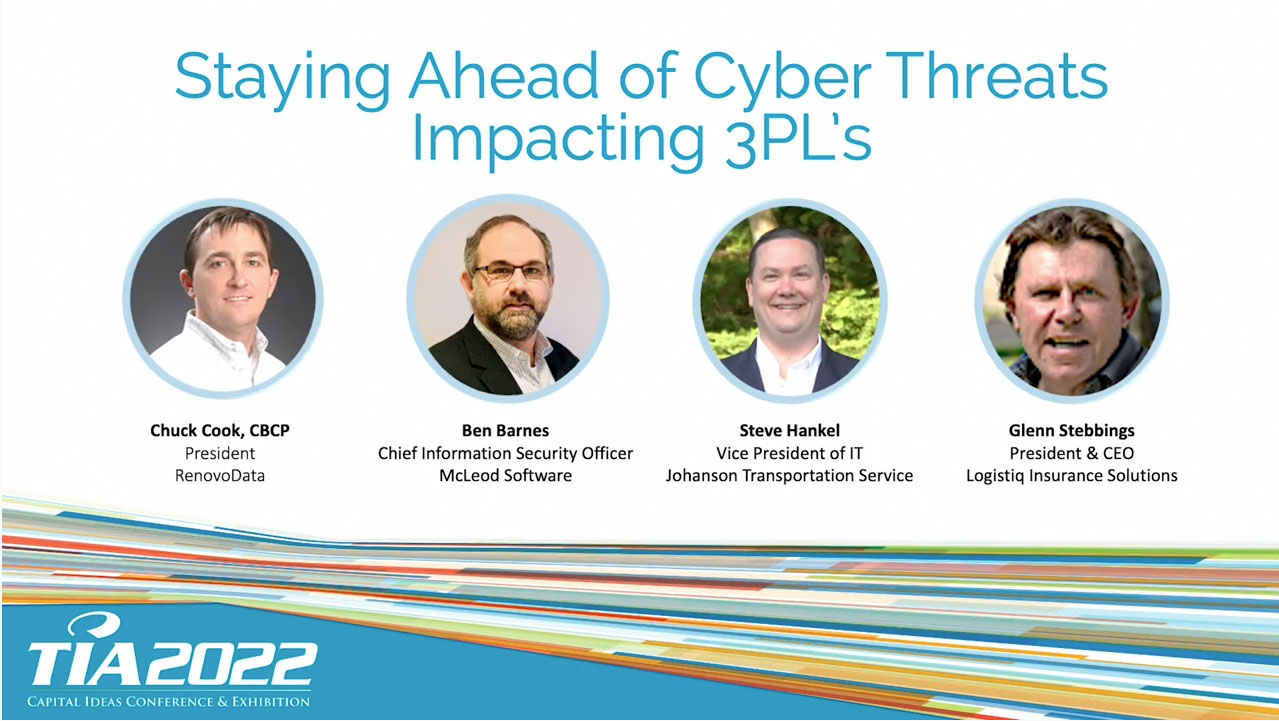 Renovodata Video: TIA 2022 Conference: Staying Ahead of Cyber Threats Impacting 3PLs